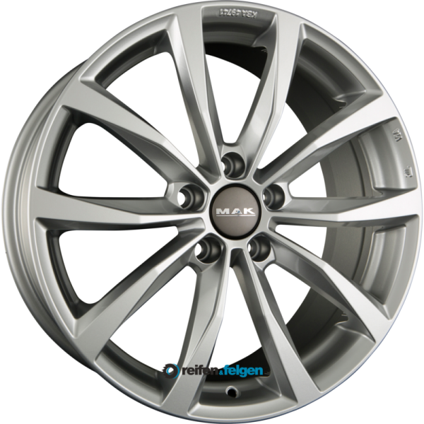 MAK WOLF 7.5x18 ET48 5x100 NB56.1 Silver