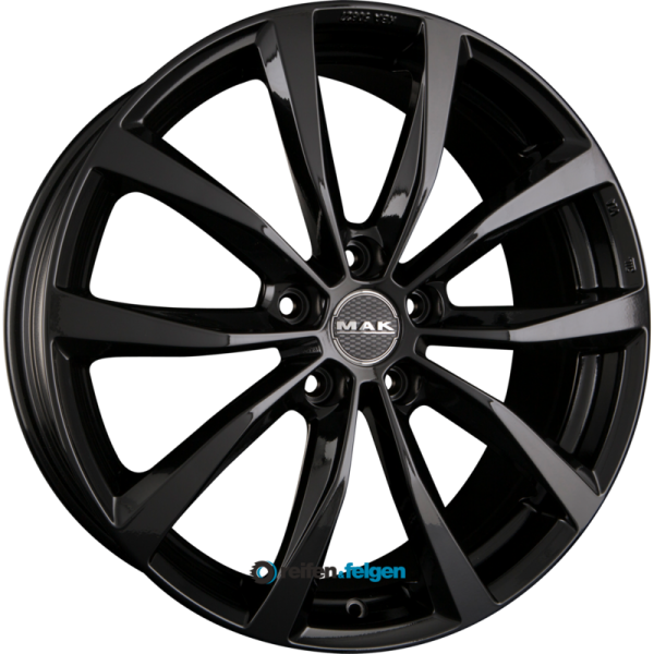 MAK WOLF 7.5x19 ET35 5x114.3 NB66.1 Gloss Black