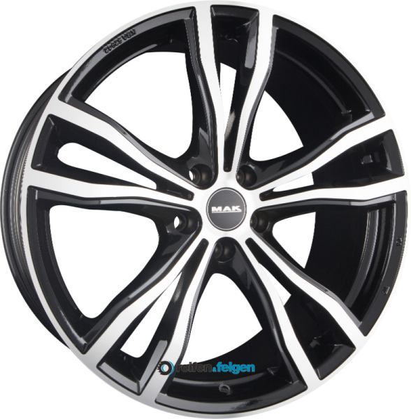 MAK X-MODE 11x20 ET35 5x120 NB74.1 Black Mirror Face