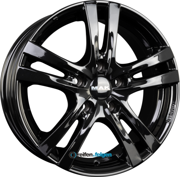 MAK ZENITH 6x16 ET44 4x100 NB60.1 Gloss Black