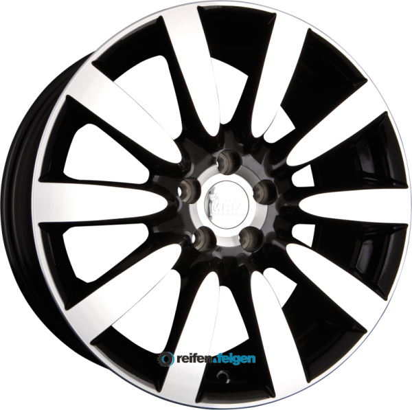 MAM MAM 7 Nuvo 8.5x19 ET20 5x120 NB76.9 Black Front Polish (BFP)