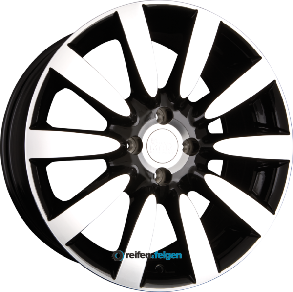 MAM MAM 7 Nuvo 8x17 ET35 4x108 NB63.4 Black Front Polish (BFP)