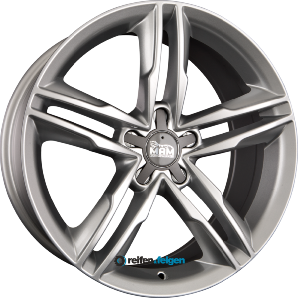 MAM MAM A1 8x18 ET30 5x112 NB66.6 Silver Painted (SL) werk91-4 8x18 ET30 5x112 Alufelge Silber
