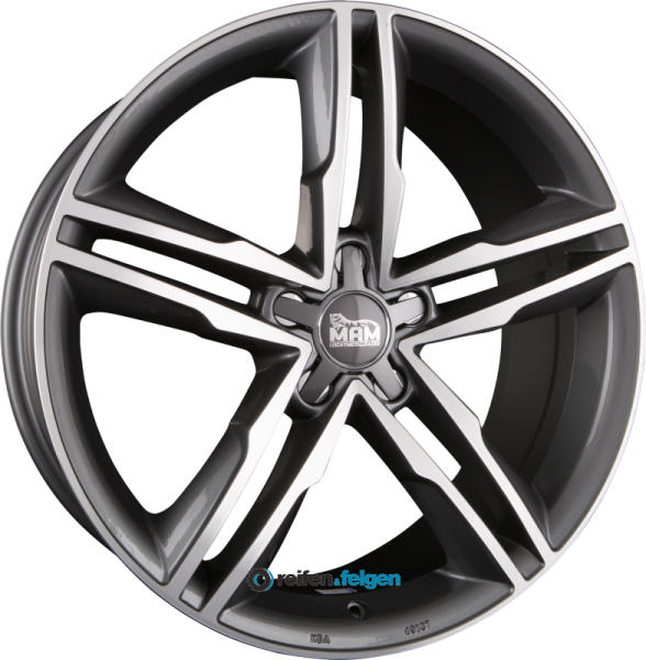 MAM MAM A1 8x18 ET44 5x112 NB66.6 Palladium Front Polish (PFP)