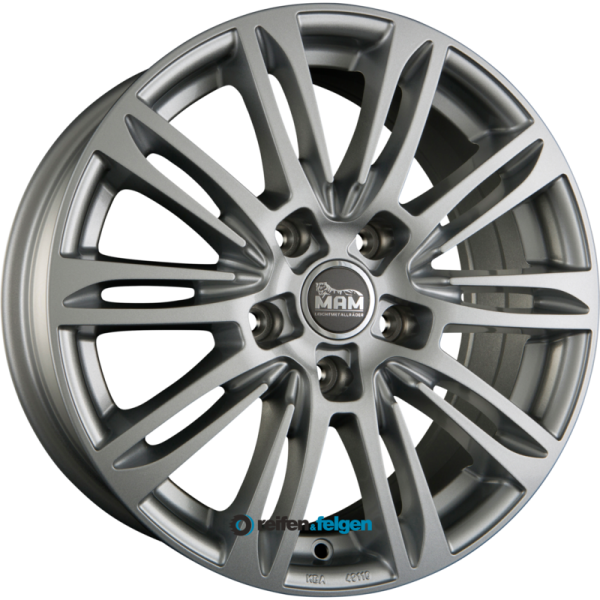 MAM MAM A4 7.5x17 ET35 5x112 NB66.6 Silver Painted (SL) werk91-4 7,5x17 ET35 5x112 Alufelge Silber