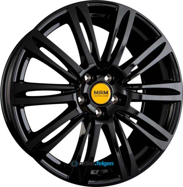 MAM MAM A4 7x16 ET38 5x114.3 NB72.6 Black Painted (BP)