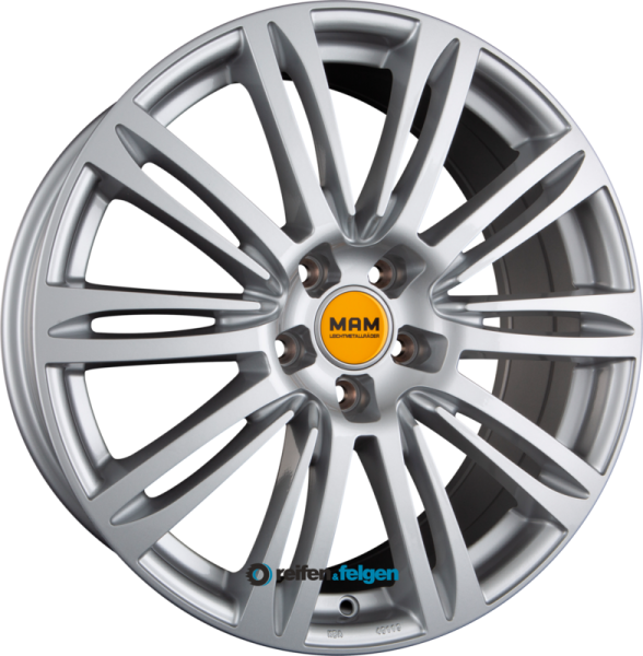 MAM MAM A4 8x18 ET35 5x112 NB66.6 Silver Painted (SL) werk91-4 8x18 ET35 5x112 Alufelge Silber
