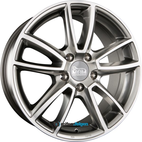 MAM MAM A7 7.5x17 ET35 5x112 NB66.6 Hyper Front Polish (HFP) werk91-4 7,5x17 ET35 5x112 Alufelge