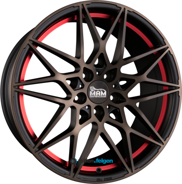 MAM MAM B2 8x18 ET45 5x112 NB72.6 Bronze Red Inside (BRI)