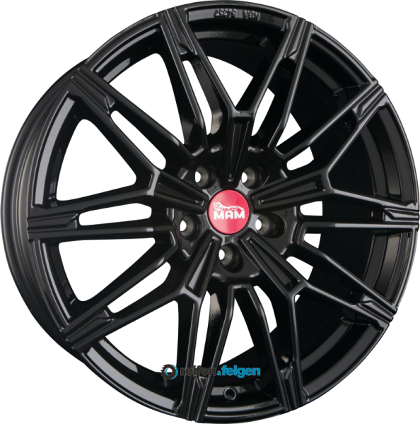 MAM MAM B3 8.5x19 ET45 5x112 NB66.6 Black Painted (BP)