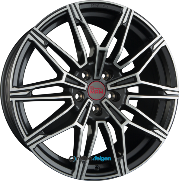MAM MAM B3 8.5x19 ET45 5x112 NB66.6 Palladium Front Polished (PFP)