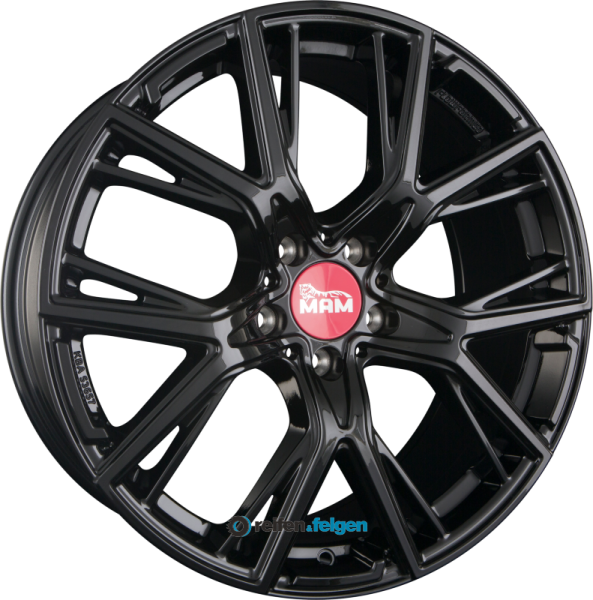MAM MAM B4 8.5x19 ET40 5x114.3 NB72.6 Black Painted (BP) werk91-4 Schwarz