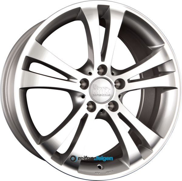 MAM MAM D2 8x18 ET30 5x112 NB66.6 Silver Front Polish (SFP)