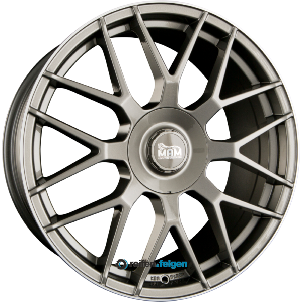 MAM MAM GT.1 9.5x19 ET42 5x112 NB66.6 Palladium Lip Polish (PLP)