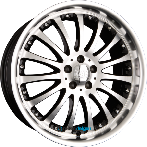 MAM MAM MT2 8.5x18 ET30 5x100 NB63.4 Black Front Polish (BFP)