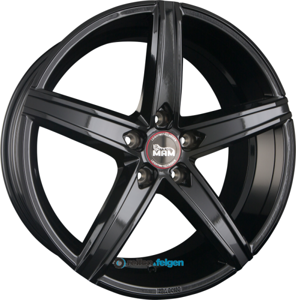 MAM MAM OX-18 8.5x19 ET45 5x112 NB66.6 Black Painted (BP)
