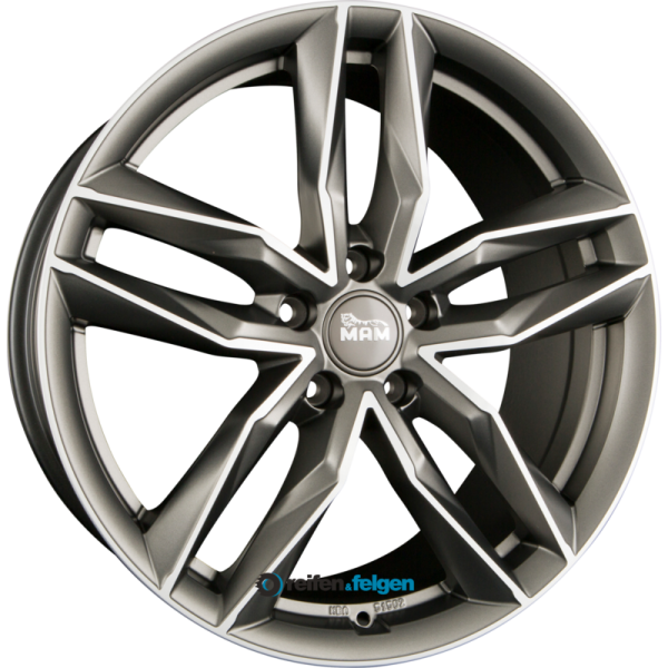MAM MAM RS3 8.5x19 ET45 5x112 NB66.6 Palladium Front Polish (PFP)