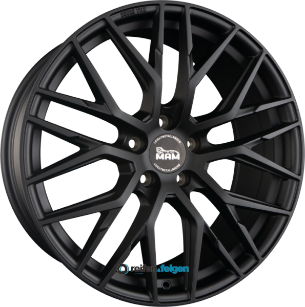 MAM MAM RS4 8.5x19 ET40 5x114.3 NB72.6 Matt Black Painted werk91-4 Matt Schwarz