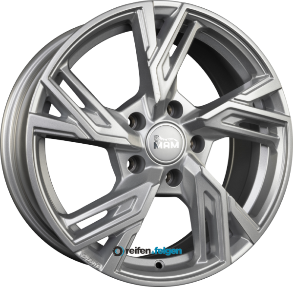 MAM MAM RS5 6.5x16 ET37 4x108 NB63.4 Silver Painted (SL) werk91-4 Silber