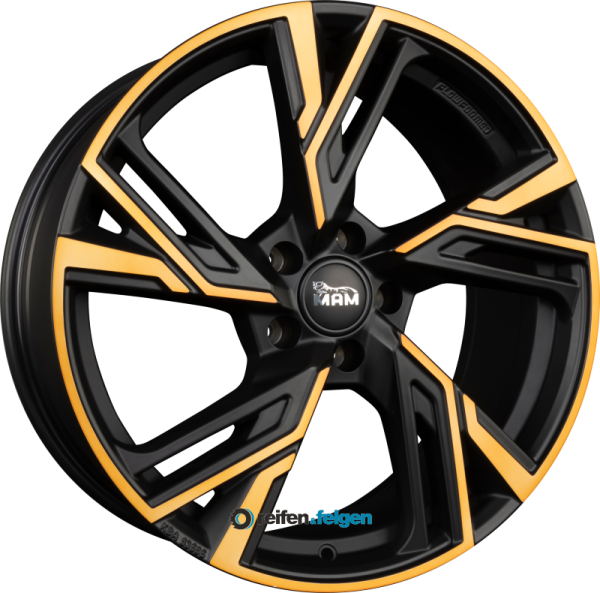 MAM MAM RS5 8.5x19 ET30 5x112 NB72.6 Matt Black Front Copper (MBFC) werk91-4 8,5x19 ET30 5x112 Alufelge Matt Schwarz