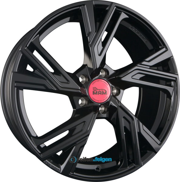 MAM MAM RS5 8.5x19 ET45 5x108 NB72.6 Black Painted (BP)