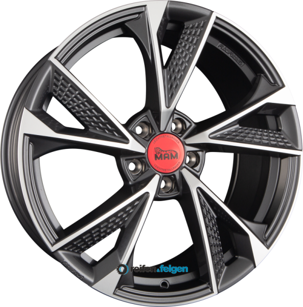 MAM MAM RS6 8x18 ET45 5x112 NB66.6 Palladium Front Polish (PFP)