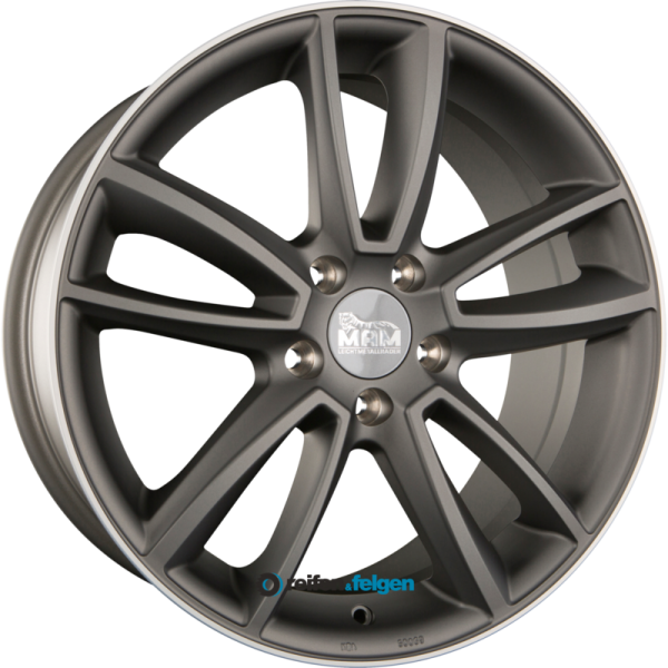MAM MAM S1 9x20 ET50 5x112 NB66.6 Titan Grey Lip Polish (TGLP)