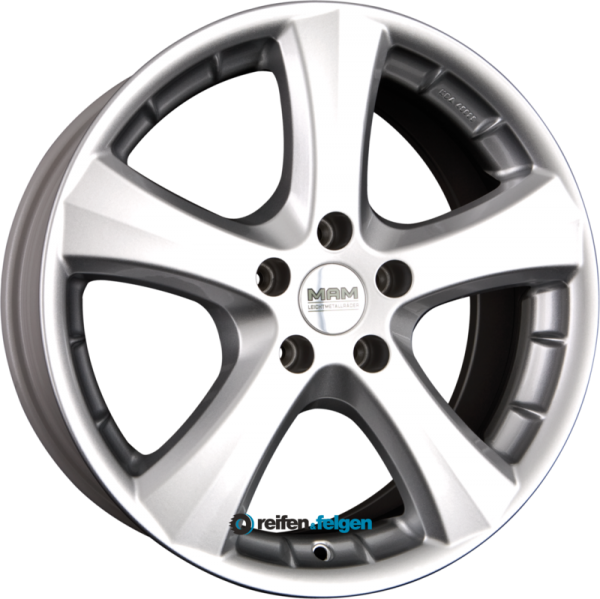 MAM MAM W1N 8x18 ET35 5x112 NB66.6 Silver Painted (SL)