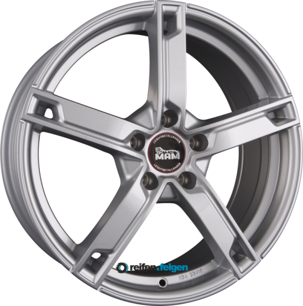 MAM MAM W4 7.5x18 ET45 5x114.3 NB72.6 Silver Painted (SL)