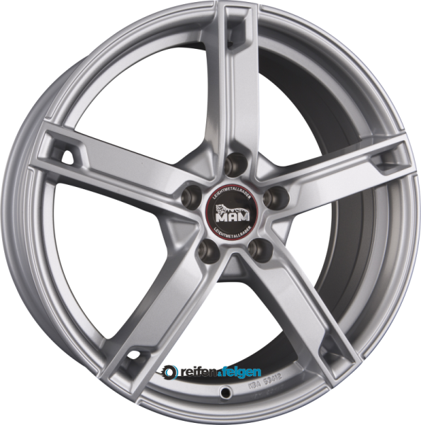 MAM MAM W4 7x17 ET20 4x108 NB65.1 Silver Painted (SL)
