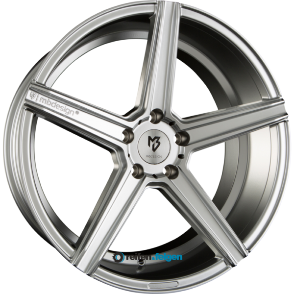 MB-DESIGN KV1 10.5x20 ET15 5x115 NB75 Glanzsilber