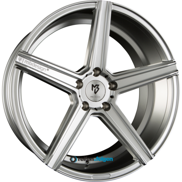 MB-DESIGN KV1 10.5x20 ET45 5x108 NB75 Glanzsilber