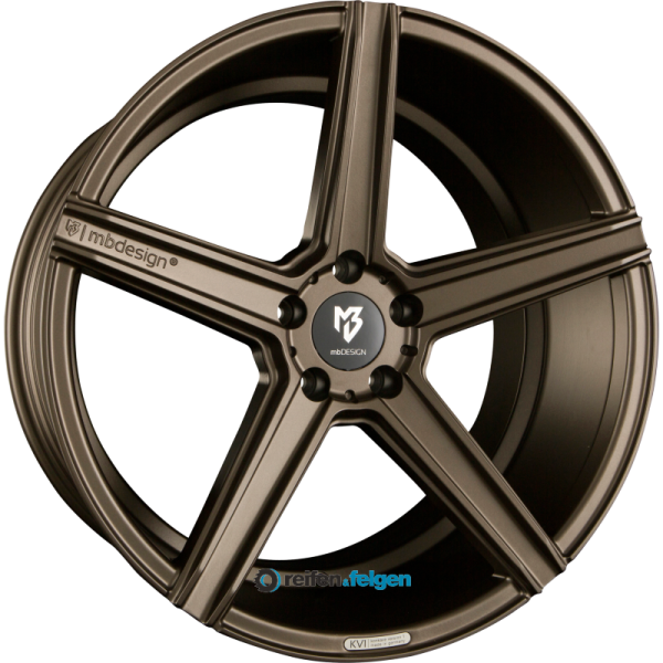 MB-DESIGN KV1 11x22 ET37 5x112 NB75 Bronze Seidenmatt