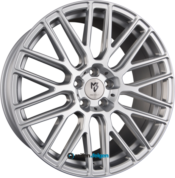 MB-DESIGN KV4 7.5x18 ET30 5x112 NB75 Lichtsilber Glänzend Lackiert