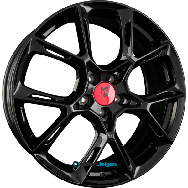 MB-DESIGN KX1 8.5x20 ET35 5x112 NB75 Glanzschwarz