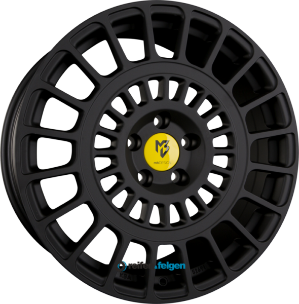 MB-DESIGN MSP 8.5x19 ET50 5x112 NB75 Schwarz Stumpfmatt Gepulvert