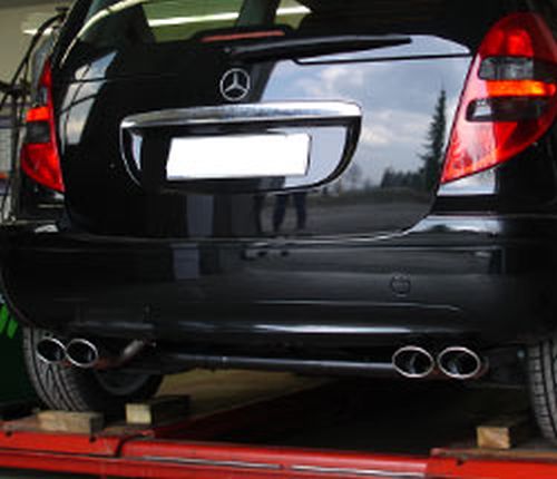 Fox Duplex Auspuff Sportauspuff Sportendschalldämpfer für Mercedes A-Klasse W169