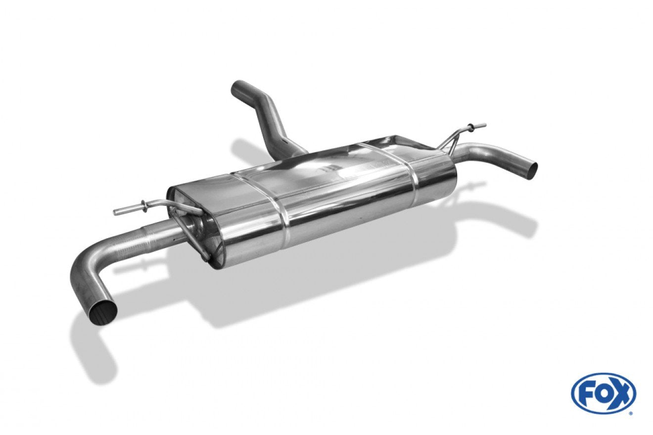 Fox Duplex Auspuff Sportauspuff Endschalldämpfer für Mercedes B-Klasse 1,3l