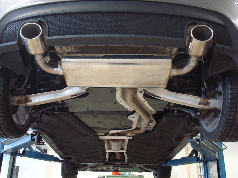 Fox Duplex Auspuff Sportauspuff Komplettanlage für Mercedes A-Klasse W176 1.6l