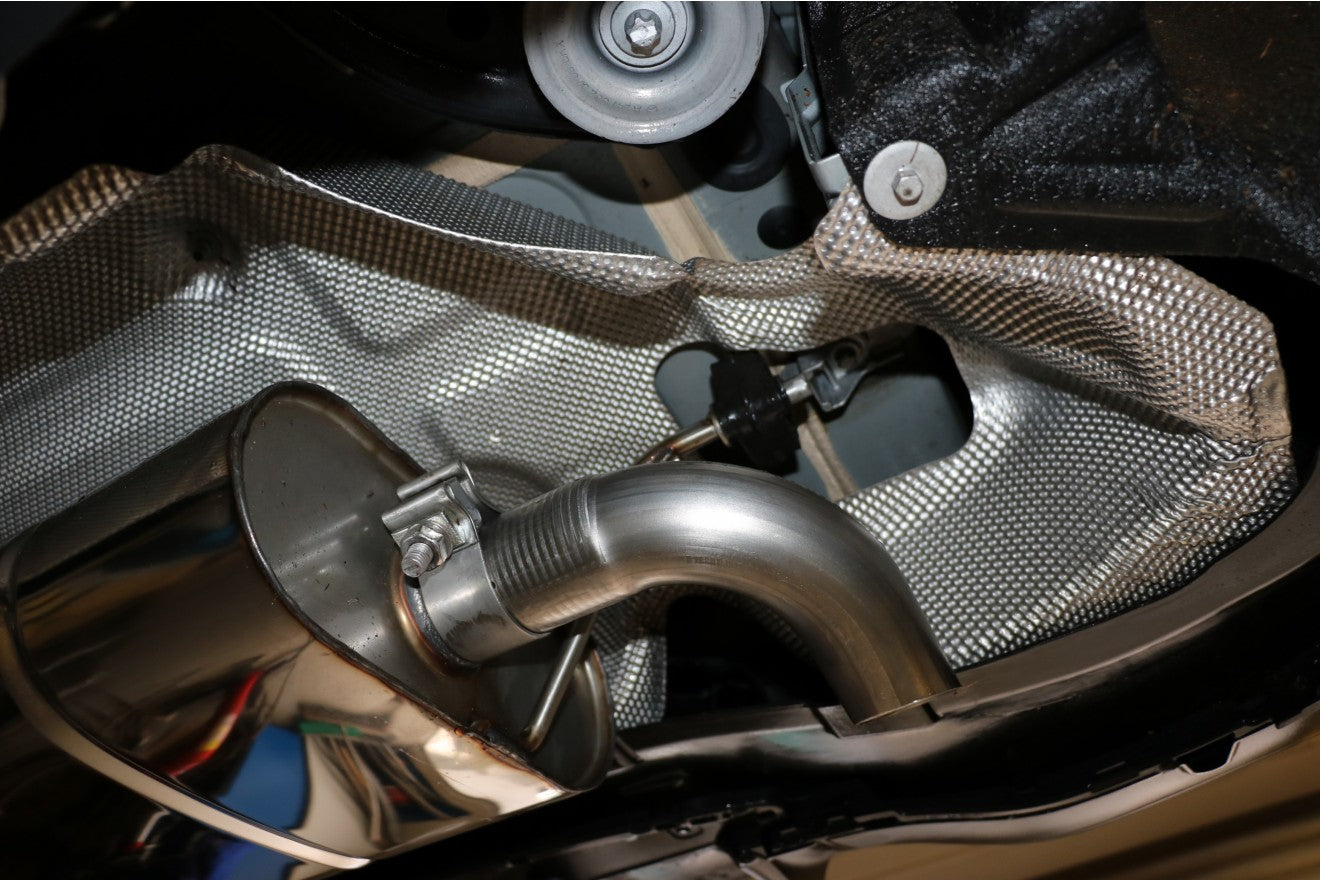 Fox Duplex Auspuff Sportauspuff Endschalldämpfer für Mercedes A-Klasse W177 1.3l