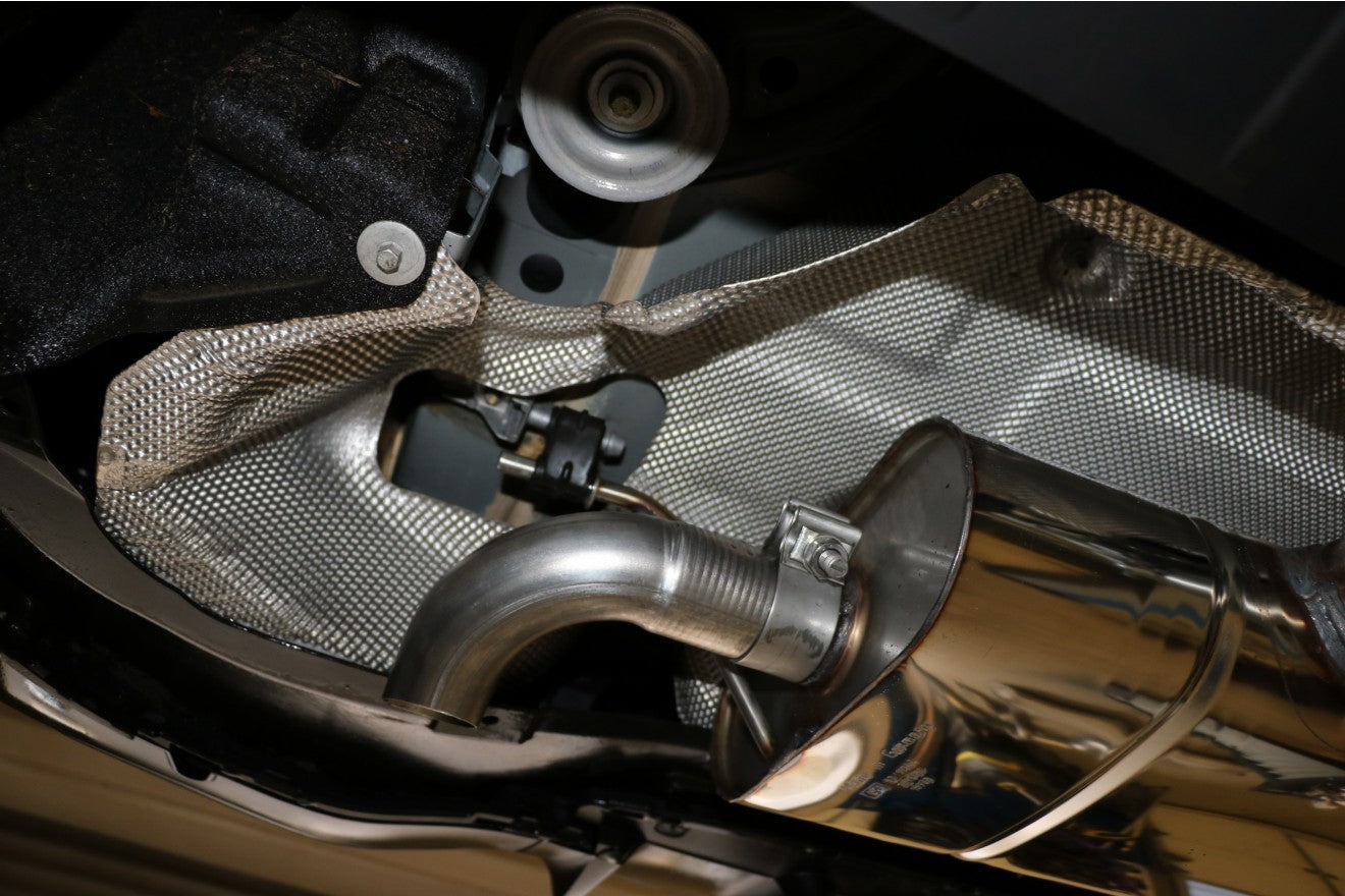 Fox Duplex Auspuff Sportauspuff Endschalldämpfer für Mercedes A-Klasse W177 1.3l