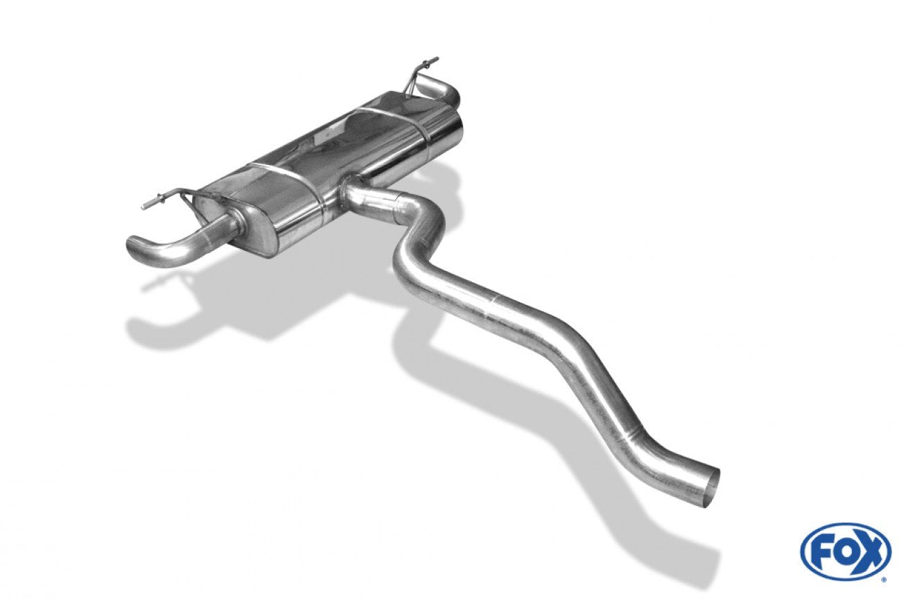 Fox Duplex Auspuff Sportauspuff Endschalldämpfer für Mercedes A-Klasse W177 1.3l