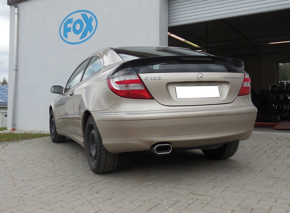 Fox Auspuff Sportauspuff Komplettanlage für Mercedes C-Klasse Sportcoupe CL203