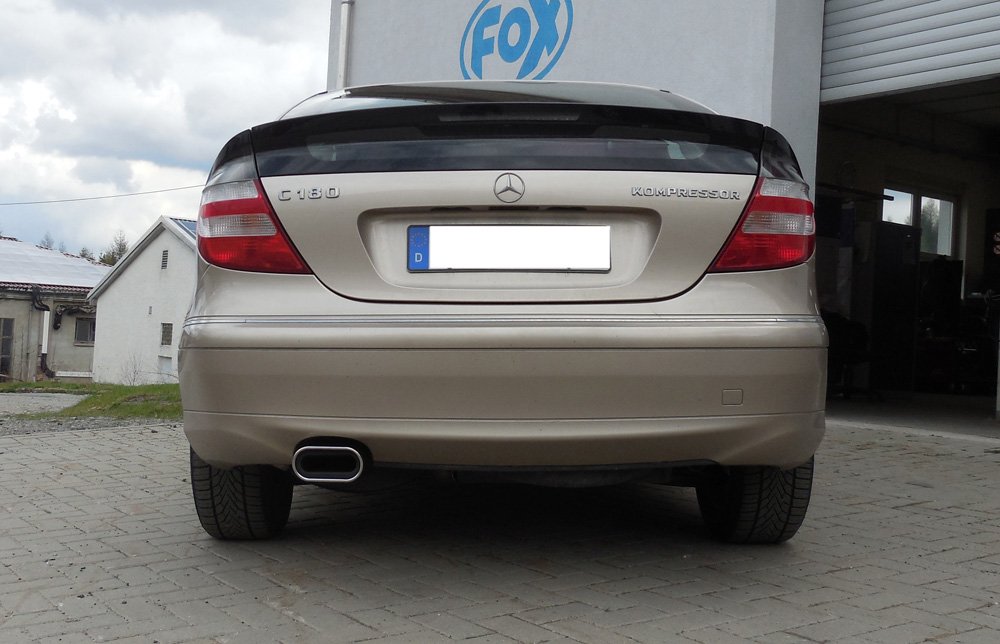 Fox Auspuff Sportauspuff Komplettanlage für Mercedes C-Klasse Sportcoupe CL203