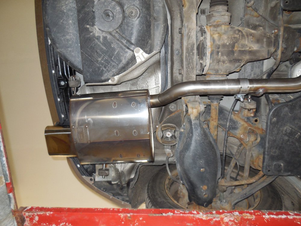 Fox Auspuff Sportauspuff Endschalldämpfer für Mercedes C-Klasse Sportcoupe CL203