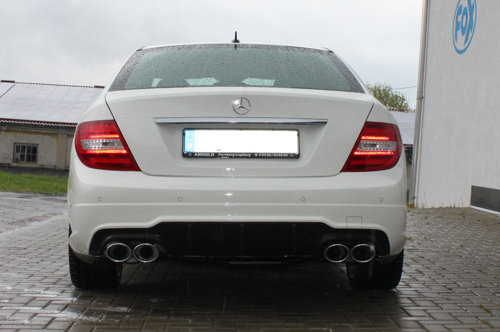 Fox Auspuff Sportauspuff Duplex Sportendschalldämpfer für Mercedes mit AMG-Paket