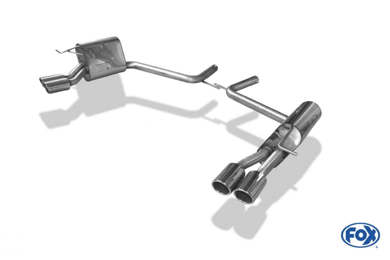 Fox Duplex Auspuff Sportauspuff Endschalldämpfer für Mercedes E-Klasse W211