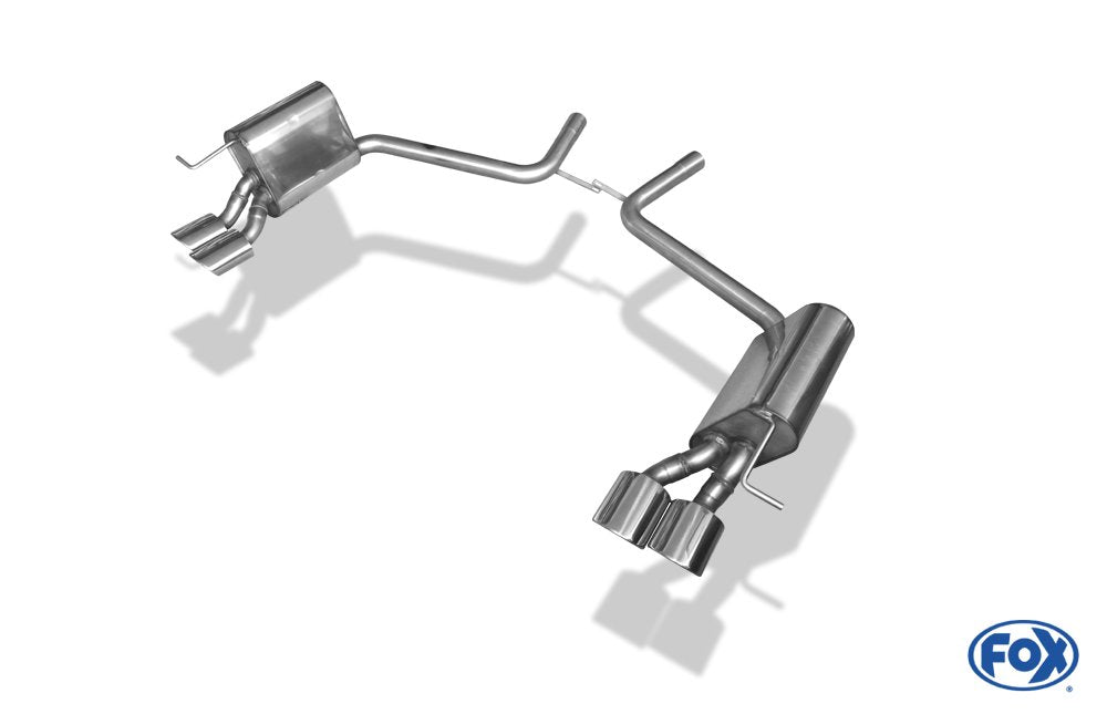 Fox Duplex Auspuff Sportauspuff Endschalldämpfer für Mercedes E-Klasse W211 3.2l