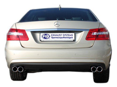 Fox Duplex Auspuff Sportauspuff Endschalldämpfer für Mercedes E-Klasse W212