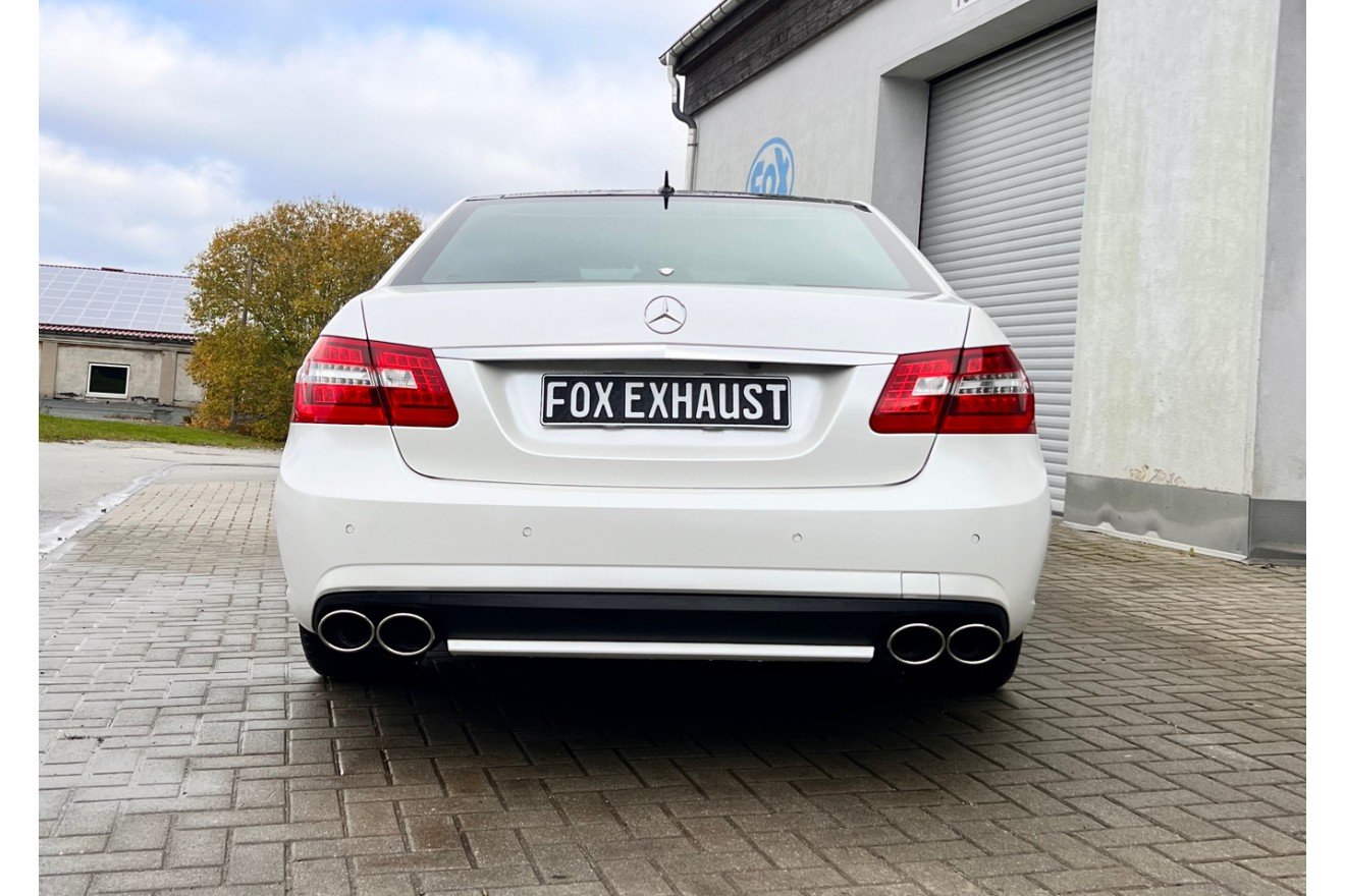 Fox Duplex Auspuff Sportauspuff Endschalldämpfer für Mercedes E-Klasse 212